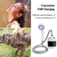 Portable USB Rechargeable Camping Shower Pump - Electric Bath Tool for Garden and Outdoor Use