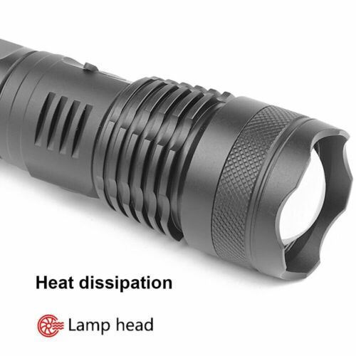 900000LM Tactical LED Flashlight - XHP50, 5 Modes, Zoomable, Ultra Powerful Hunting Torch