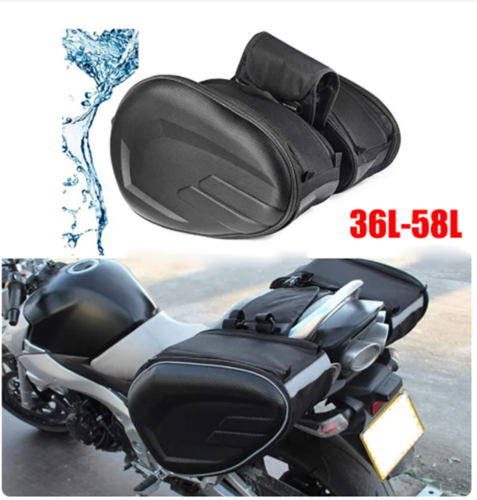 Pair of Universal Waterproof Motorcycle Pannier Side Saddle Bags - Ideal for Gifts