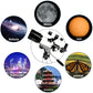 Professional Astronomical Telescope with High Tripod and Lunar Mirror - HD Viewing