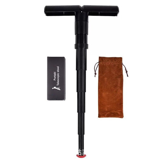 Portable Telescopic Folding Stool - Outdoor, Compact, and Foldable Seat for Queuing