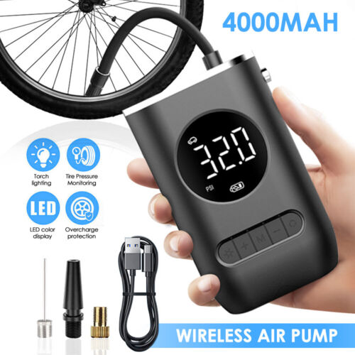 Portable 150PSI Mini Wireless Air Pump - Electric Tire Inflator for Bikes and Cars