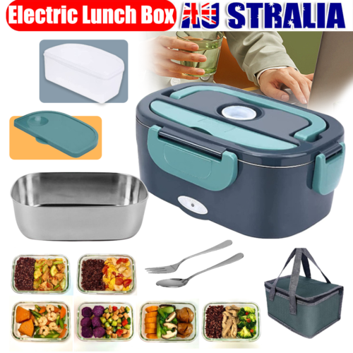 Electric Lunch Box - 12V/220V Portable Food Warmer and Heater for Car and Home