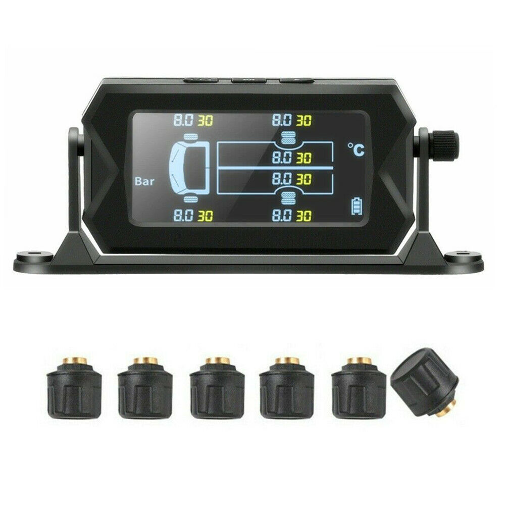 TPMS for Caravans, Trucks, and Trailers - 6 Sensor Tyre Pressure Monitoring System