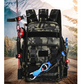 Tackle Backpack with Fishing Rod Holders - Large Storage, Water-Resistant Outdoor Shoulder Bag