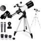 Professional Astronomical Telescope with High Tripod and Lunar Mirror - HD Viewing