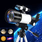 Professional Astronomical Telescope with High Tripod and Lunar Mirror - HD Viewing