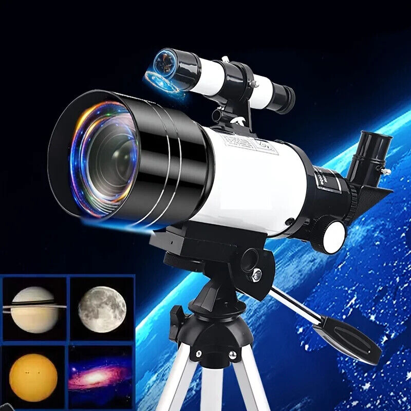 Professional Astronomical Telescope with High Tripod and Lunar Mirror - HD Viewing