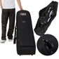 128cm Portable Padded Golf Travel Case with Wheels - Holiday Airbag Cover Bag