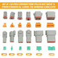 1500PC Deutsch DT Connector Plug Kit with Genuine Deutsch Crimp Tool for Auto and Marine