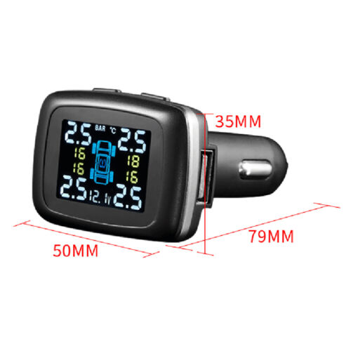 Wireless Car Tire Pressure Monitoring System (TPMS) with 4 Sensors