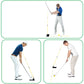 Golf Swing Practice Plate - Alignment Stick Holder Training Aid Set (AU)