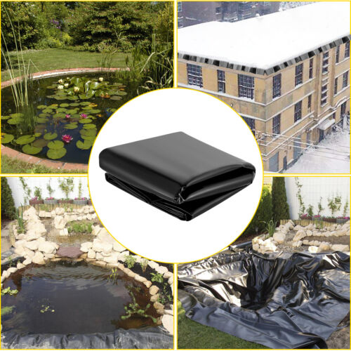 6x4M HDPE Durable Fish Pond Liner - Reinforced Membrane for Gardens, Landscaping, and Pools