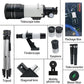 Professional Astronomical Telescope with High Tripod and Lunar Mirror - HD Viewing