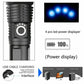 Super Bright 999000LM XHP90 LED Flashlight - Rechargeable Headlamp with 266XX Battery