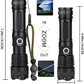 900000LM Tactical LED Flashlight - XHP50, 5 Modes, Zoomable, Ultra Powerful Hunting Torch