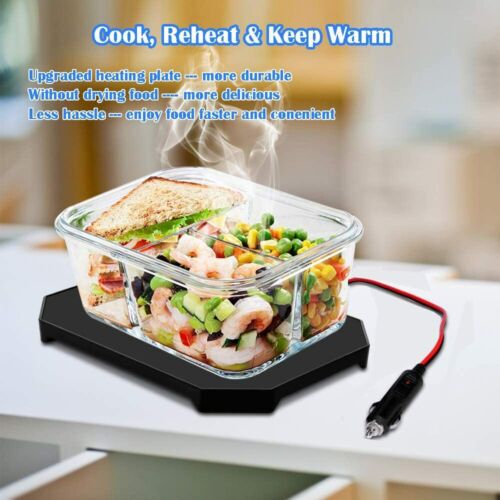 12V Portable Electric Lunch Bag - Heating Box and Food Warmer for Car