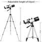 Professional Astronomical Telescope with High Tripod and Lunar Mirror - HD Viewing