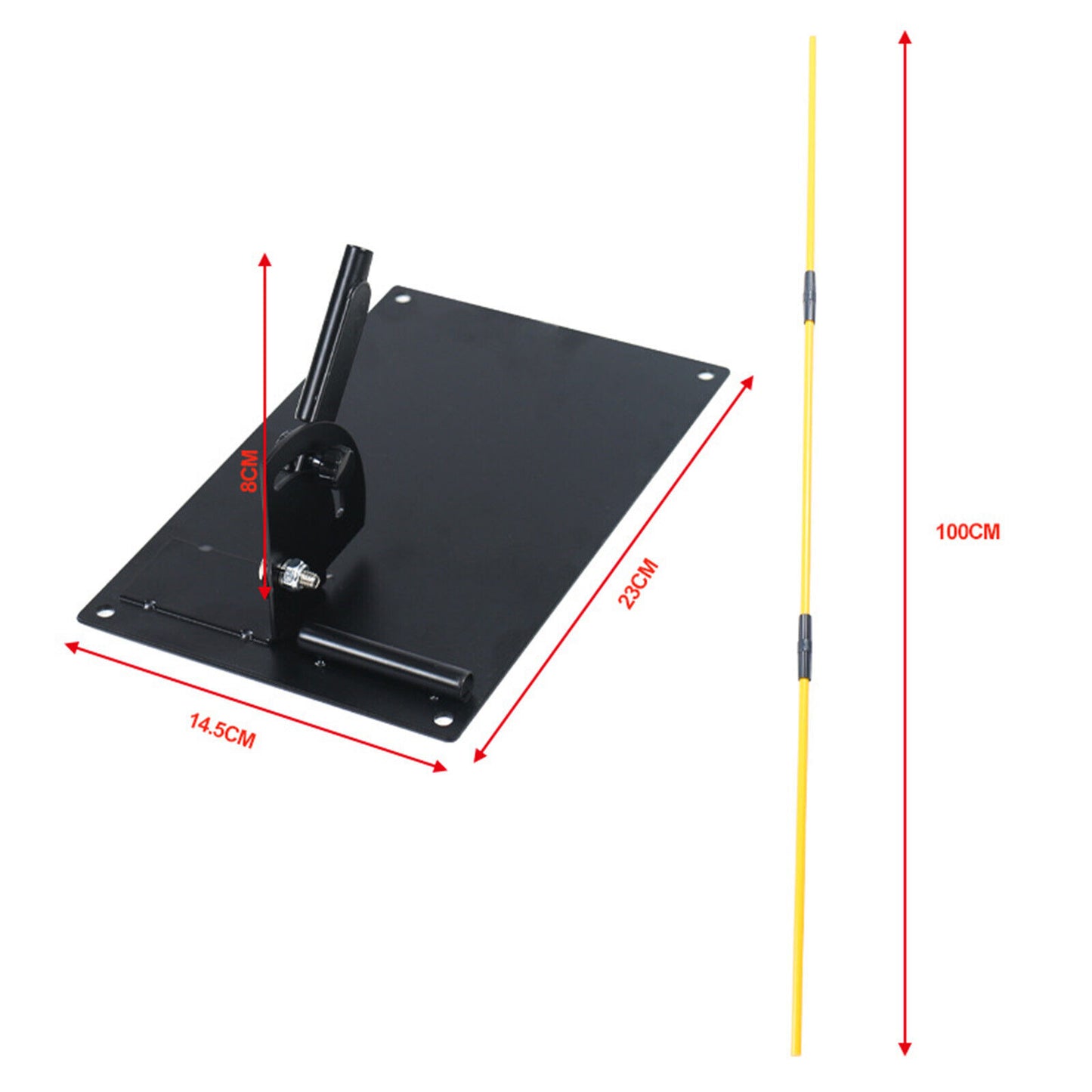 Golf Swing Practice Plate - Alignment Stick Holder Training Aid Set (AU)