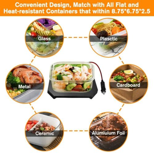 12V Portable Electric Lunch Bag - Heating Box and Food Warmer for Car