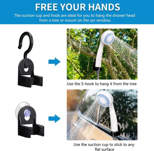 Portable USB Rechargeable Camping Shower Pump - Electric Bath Tool for Garden and Outdoor Use